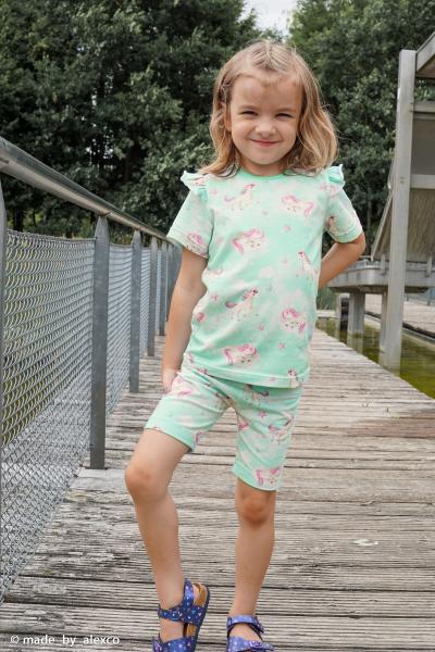 Baumwolljersey Miracle Einhörner by Christiane Zielinski by Swafing